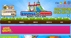 Desktop Screenshot of bounce-a-mania.co.uk