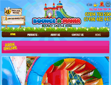 Tablet Screenshot of bounce-a-mania.co.uk